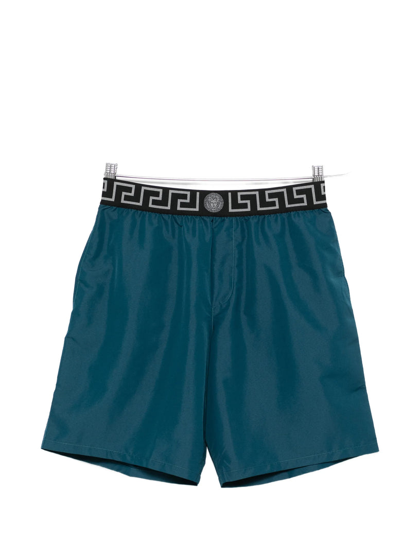 Swim shorts with Greca border