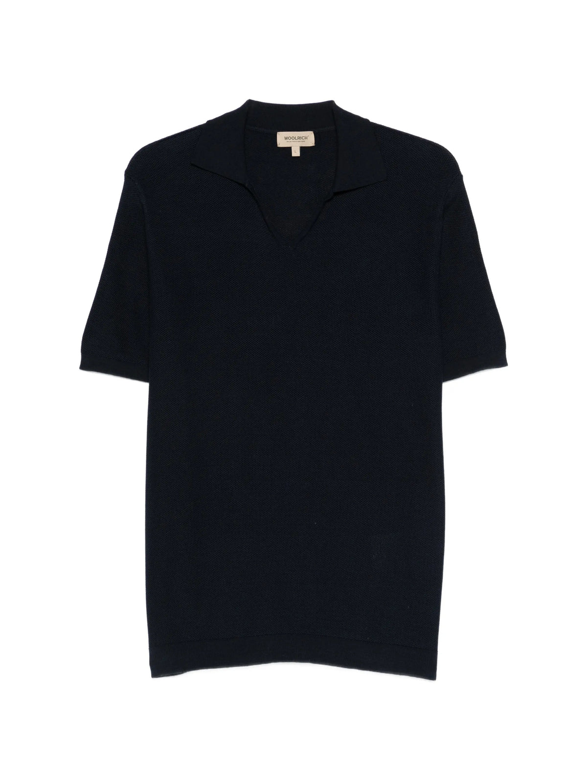Cotton knit polo shirt