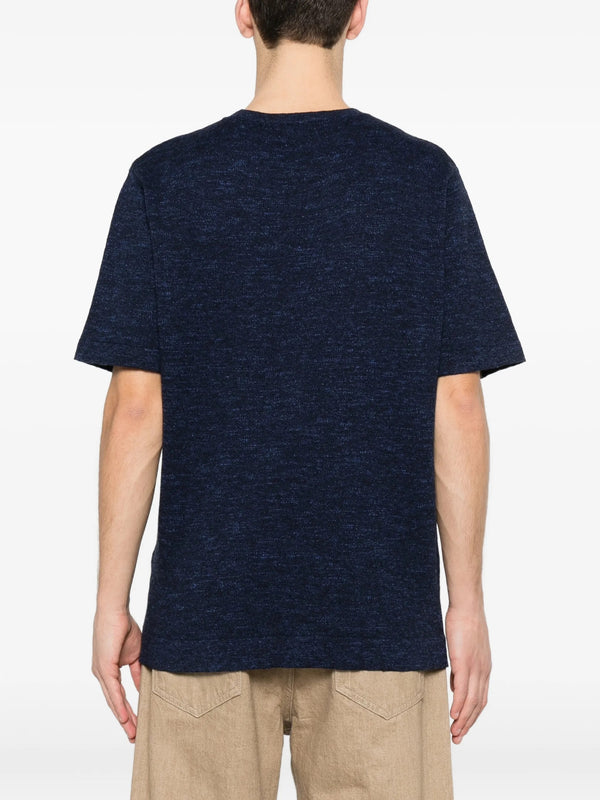 T-shirt in cotone e lino