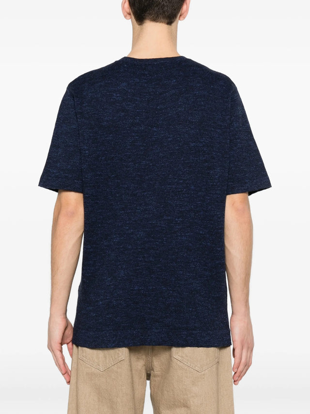Cotton and linen T-shirt