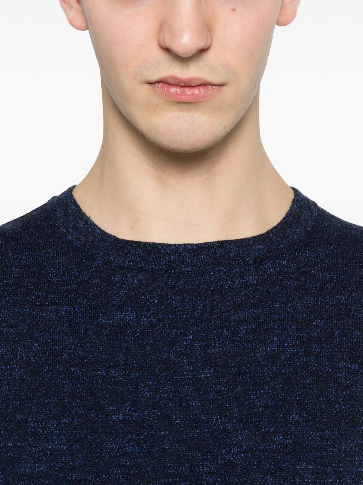 Cotton and linen T-shirt