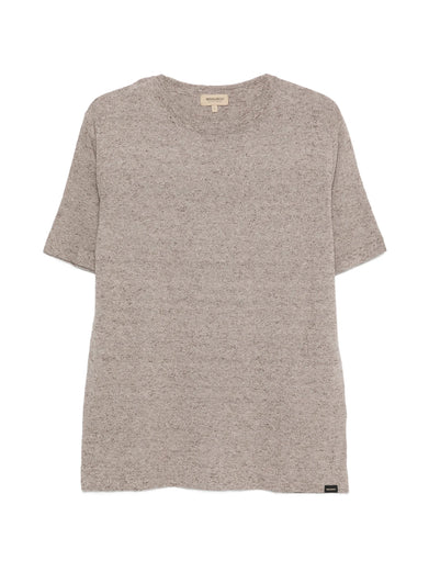 Cotton and linen T-shirt
