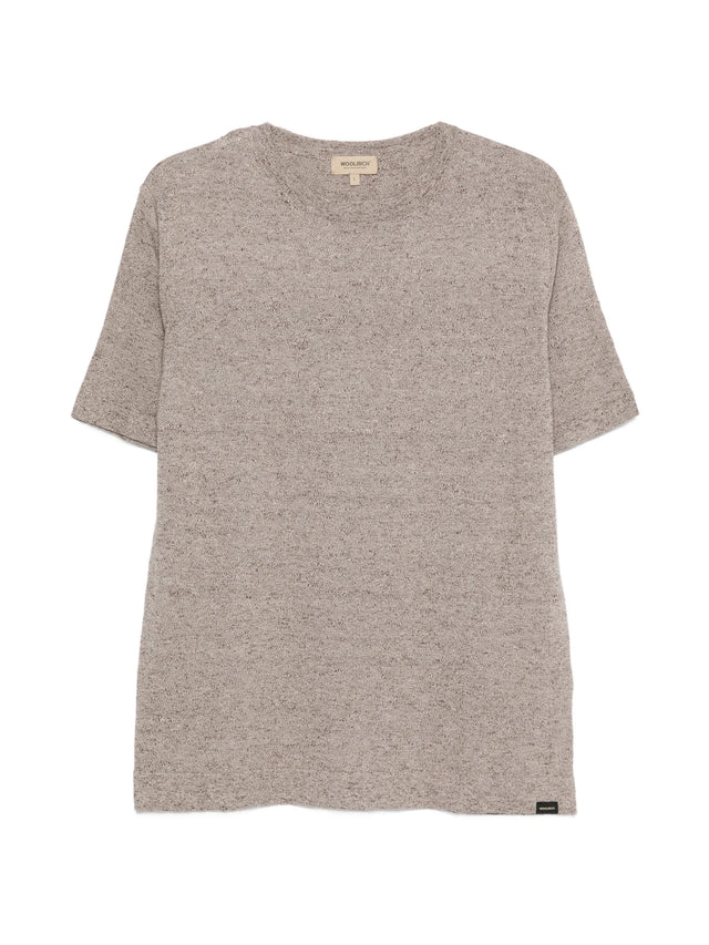 Cotton and linen T-shirt