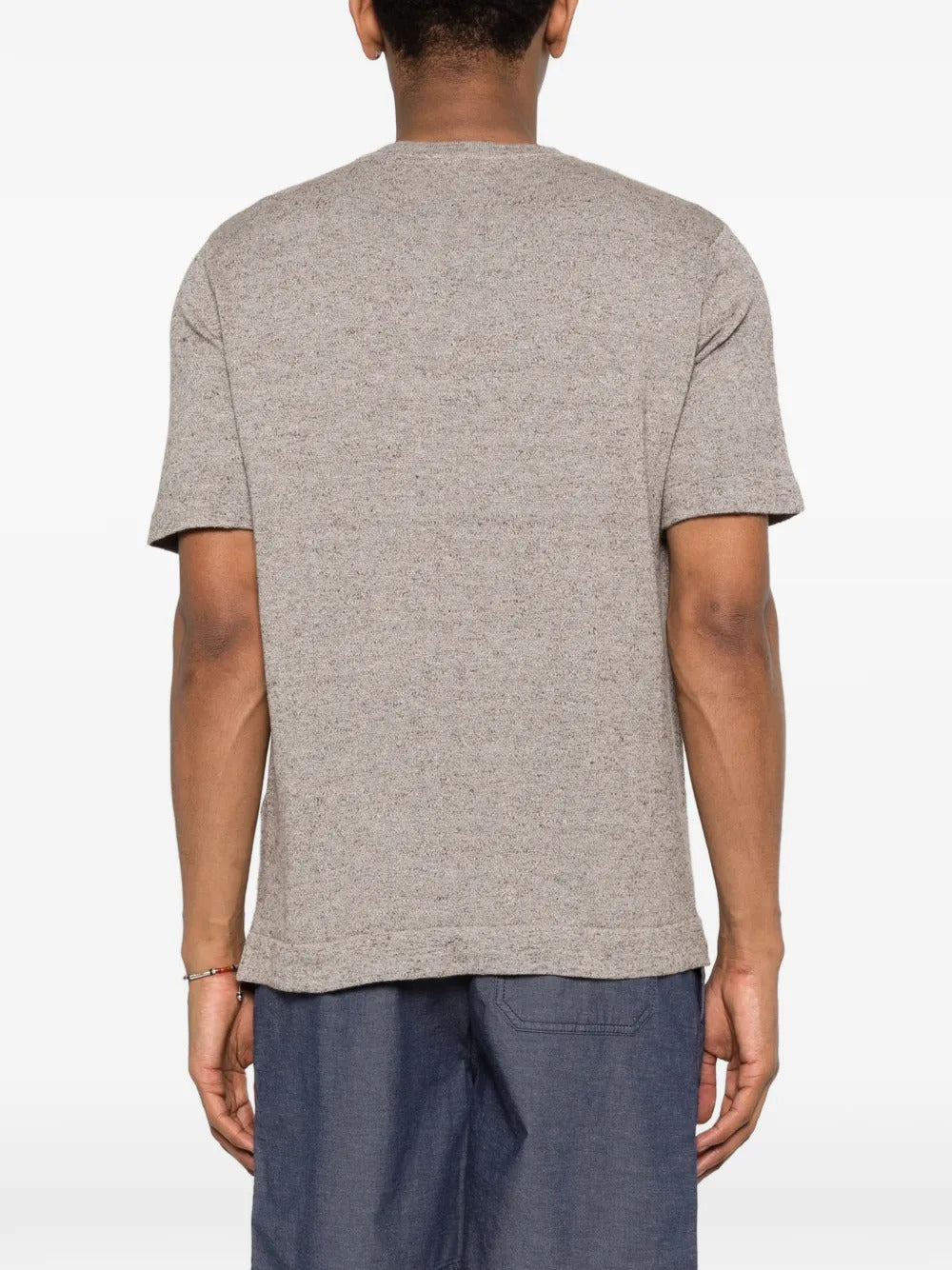 Cotton and linen T-shirt