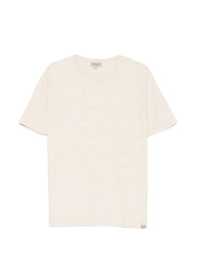 Cotton and linen T-shirt