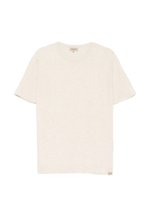 Cotton and linen T-shirt