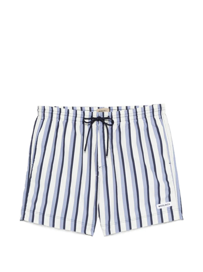 Striped swim short