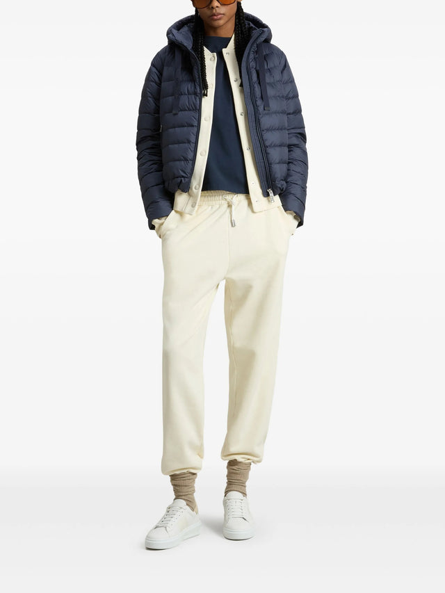 Lightweight Hooded Down Jacket in Microfiber