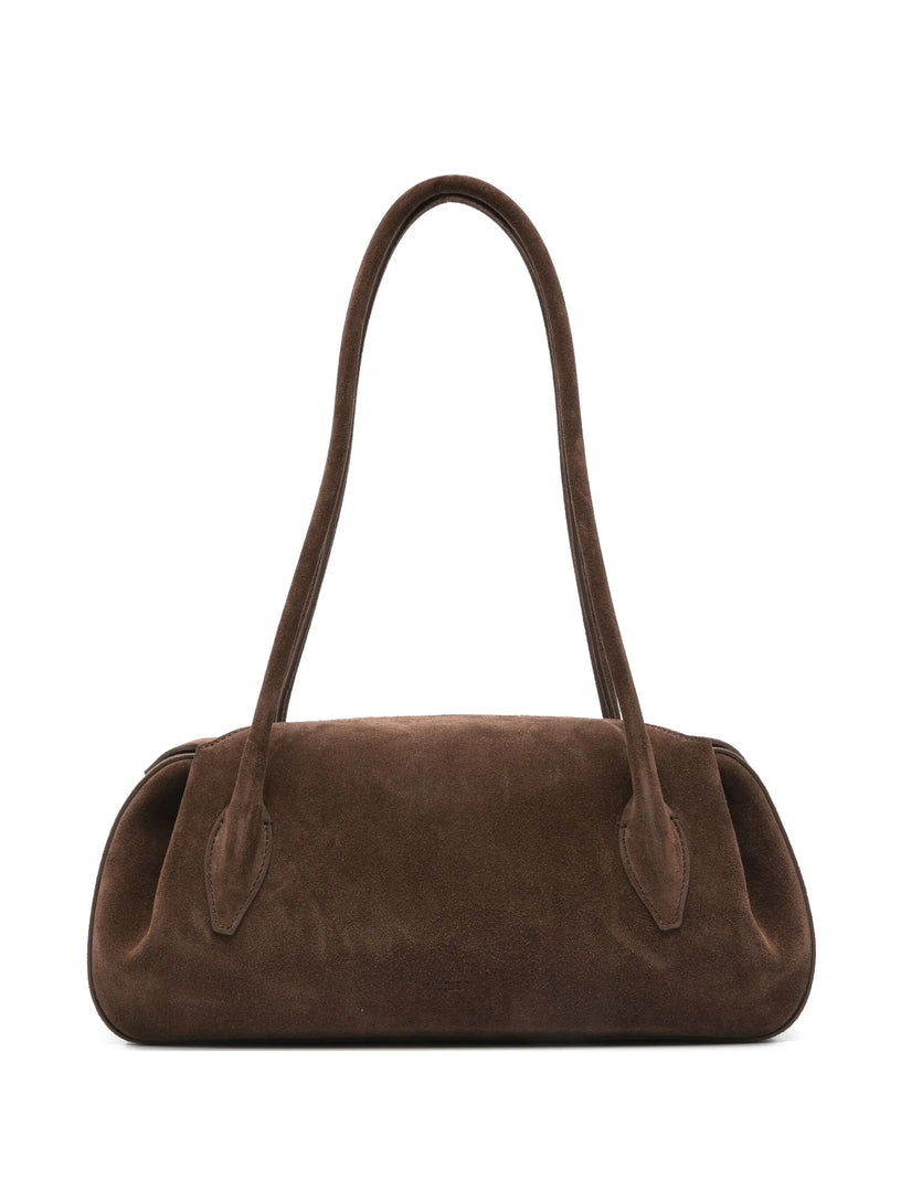 Oyster shoulder bag in suede