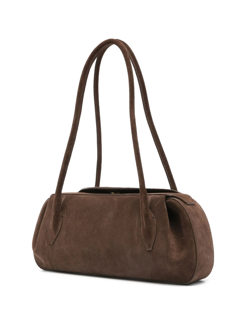 Oyster shoulder bag in suede