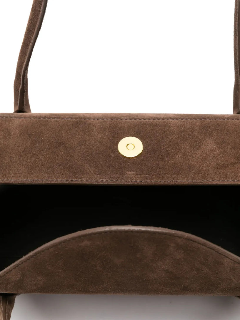 Oyster shoulder bag in suede