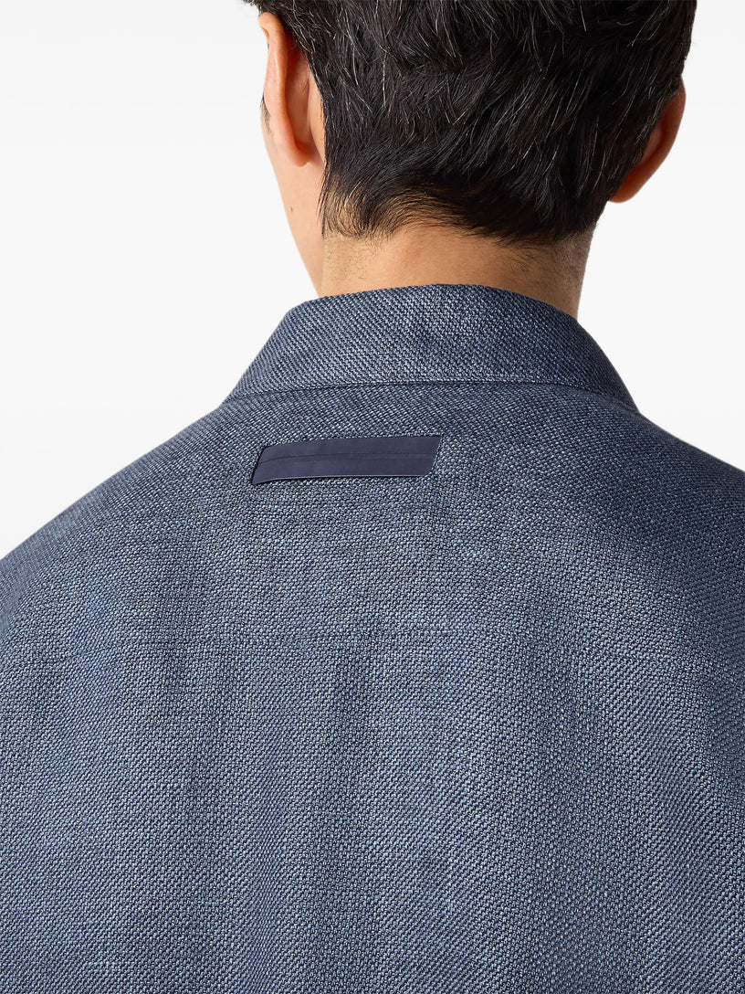 Overshirt in Cashmere Lino e Seta