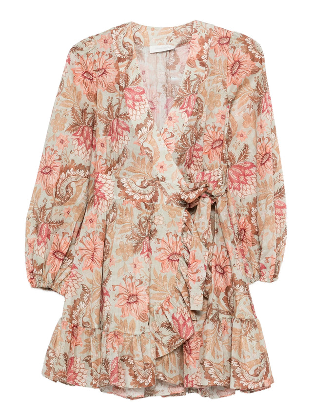 Daylight mini wrap dress
