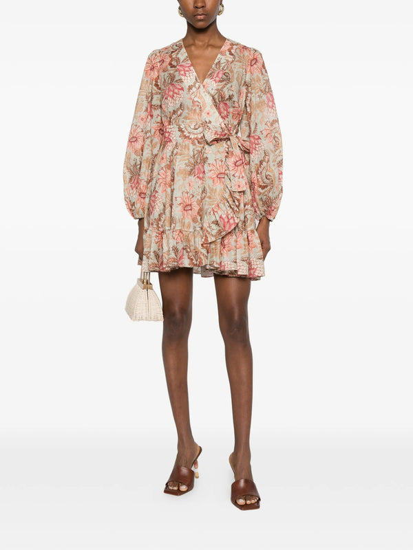 Daylight mini wrap dress
