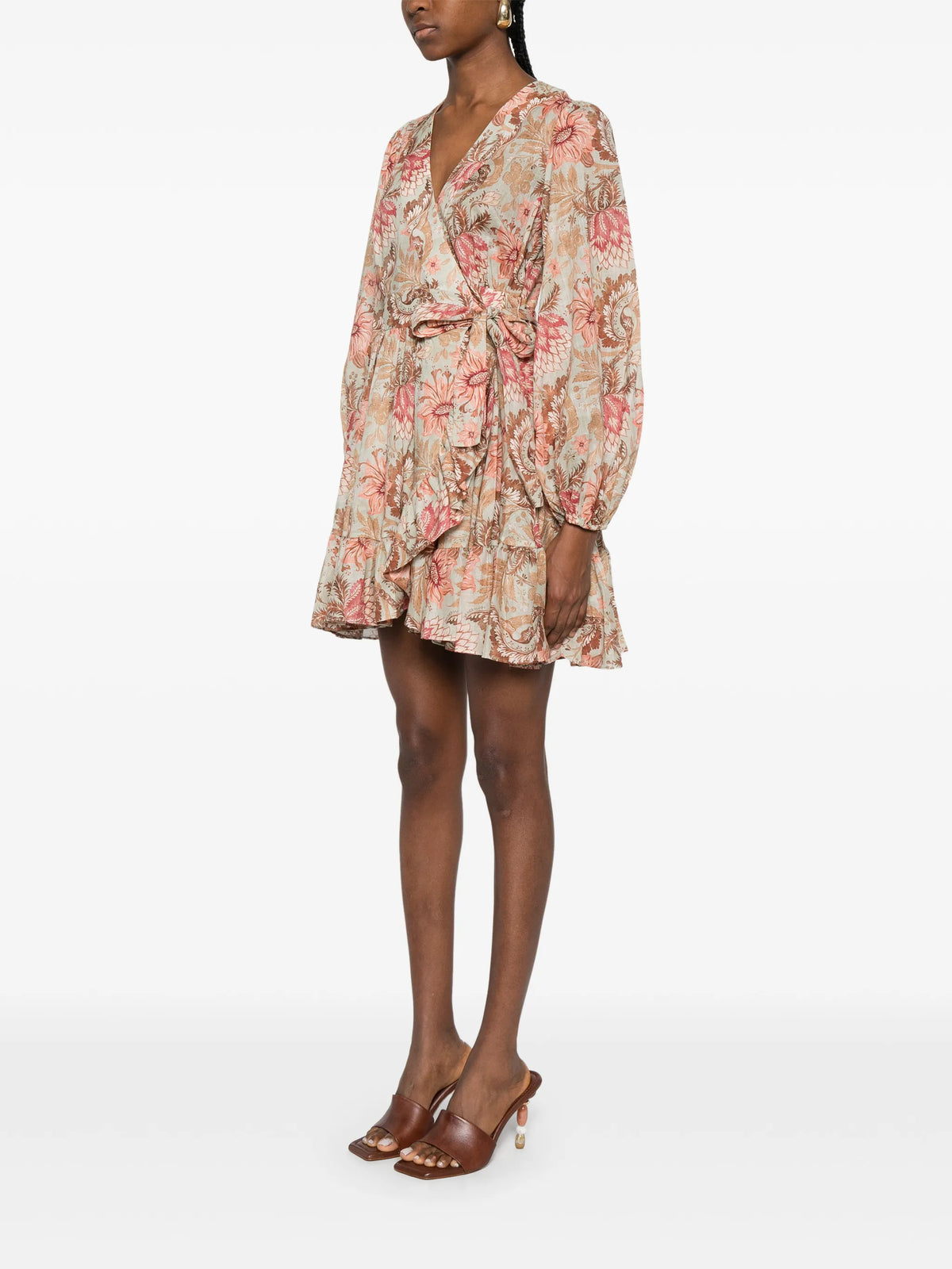 Daylight mini wrap dress