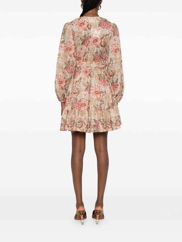 Daylight mini wrap dress