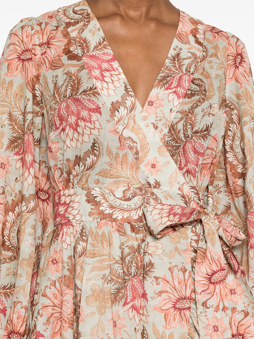 Daylight mini wrap dress