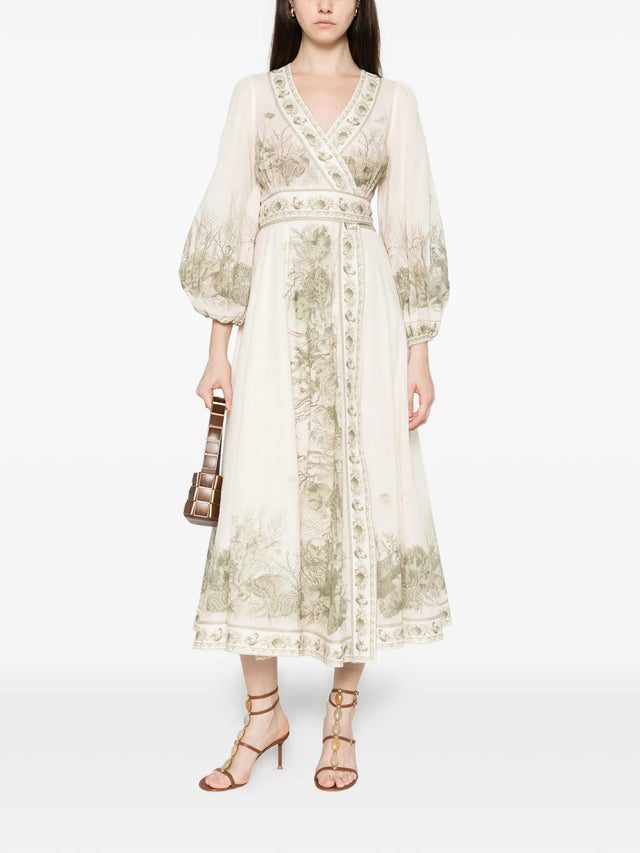 Wanderlust Wrap Midi Dress