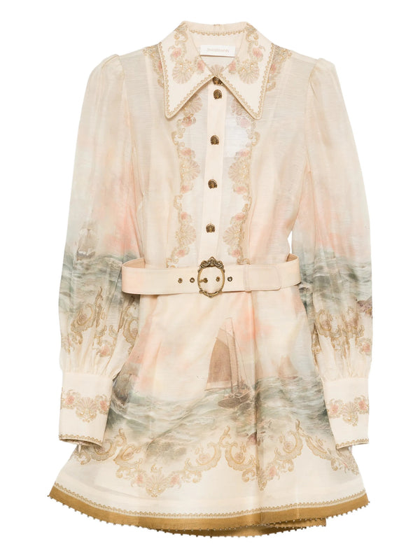 Rebellion Marine Mini Dress ZIMMERMANN Rosa