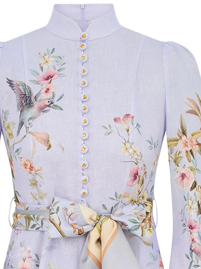 Rebellion Button Mini Dress