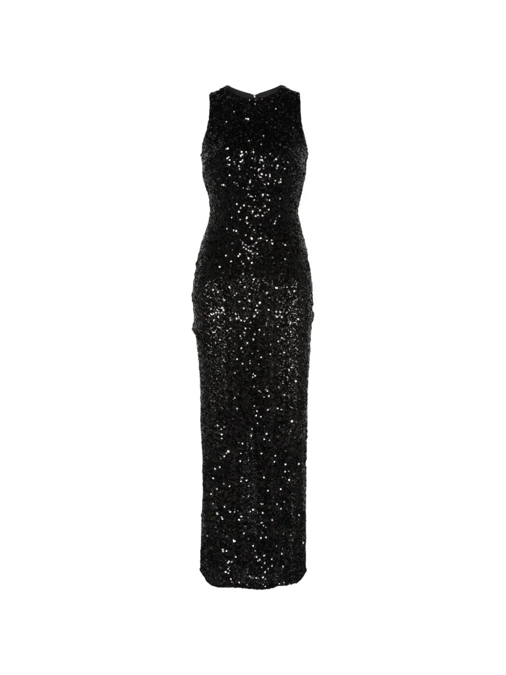Abito con paillettes senza maniche