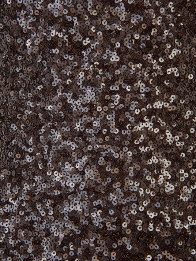 Abito lungo svasato con paillettes