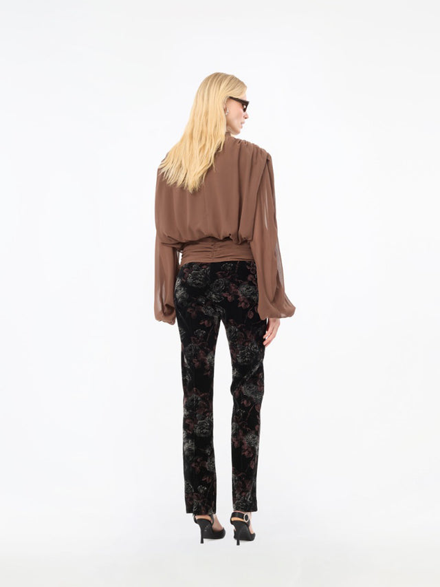 Blusa plissettata