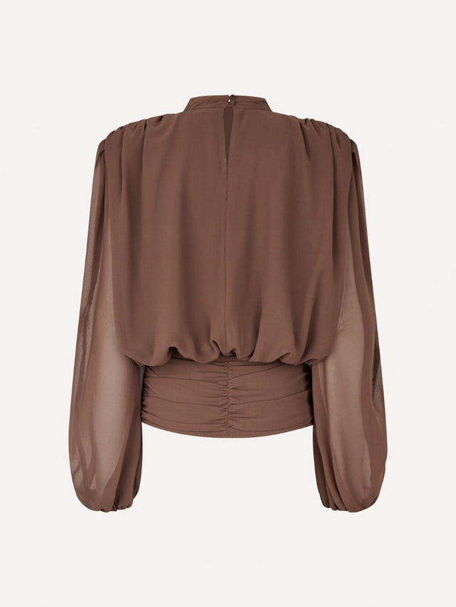 Blusa plissettata