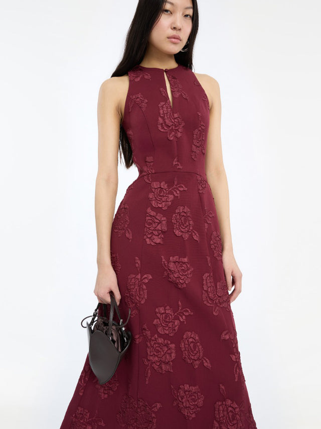 Abito maxi con paillettes