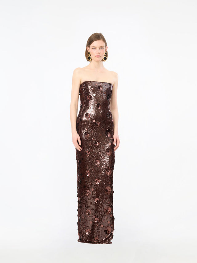 Abito tubolare con paillettes