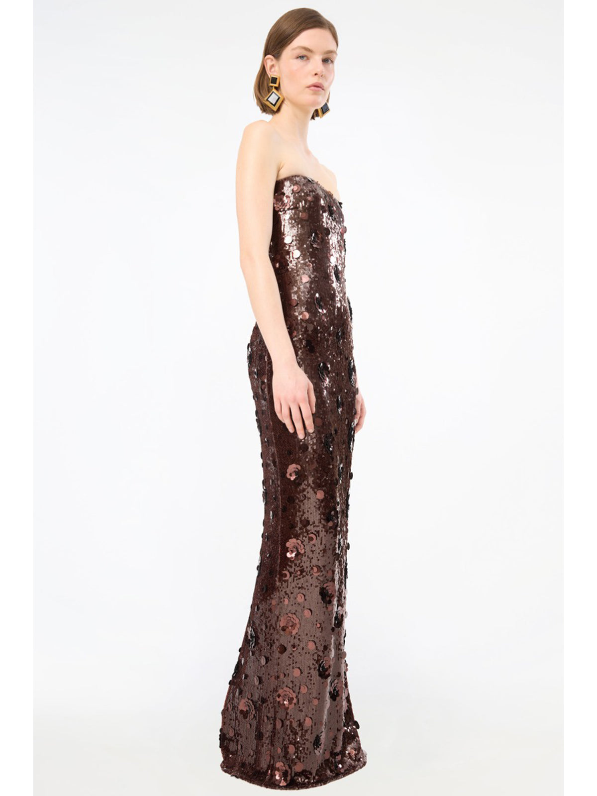 Abito tubolare con paillettes