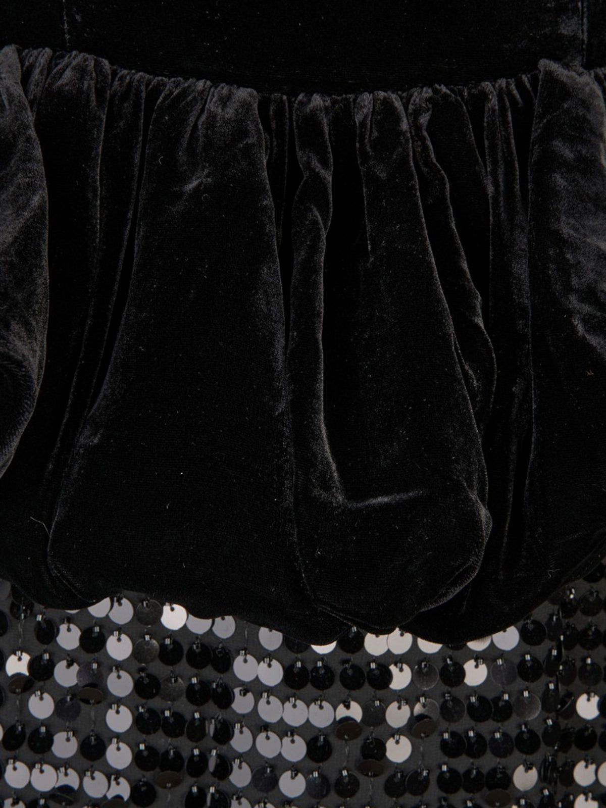 Abito lungo peplo con paillettes