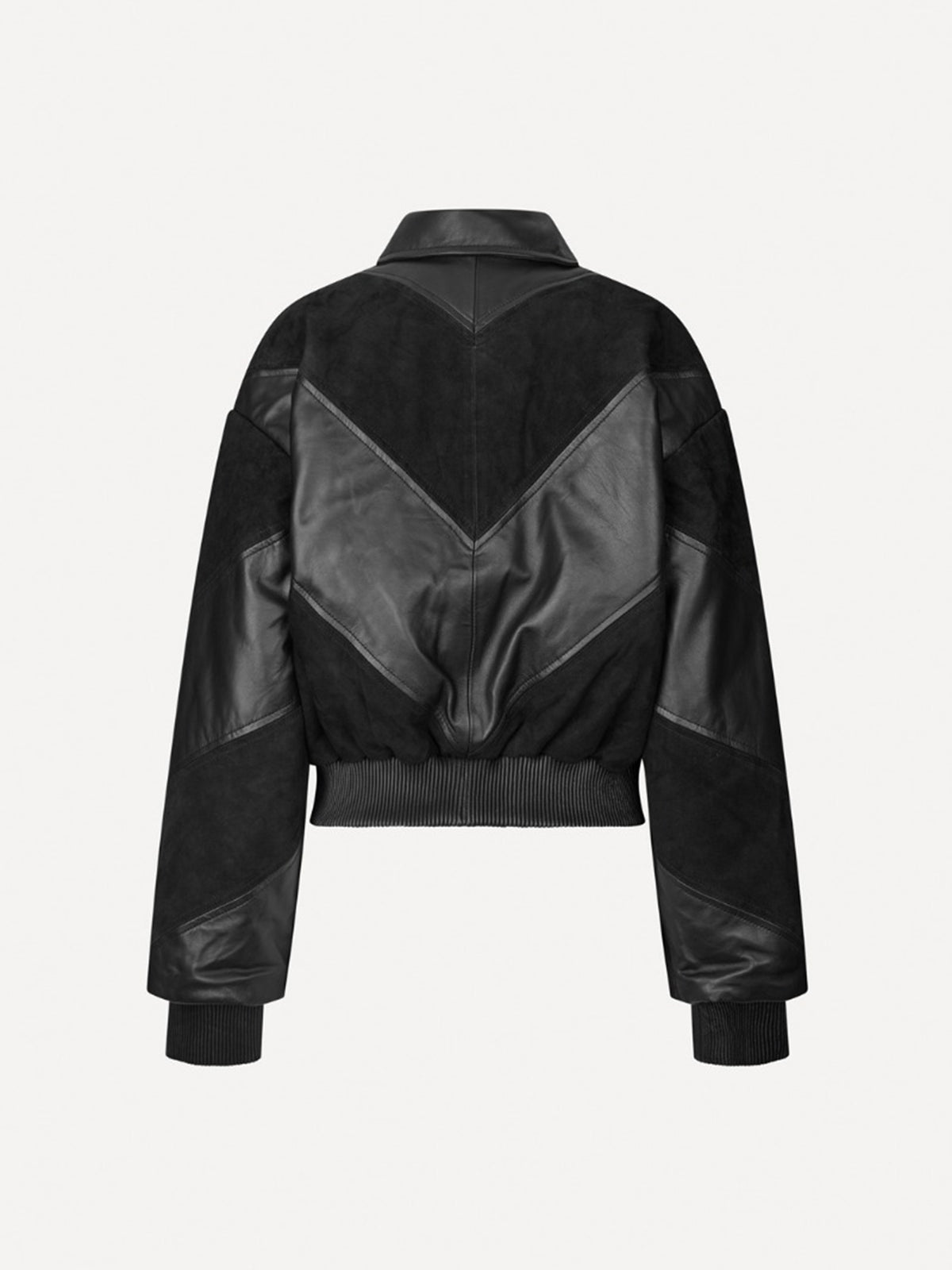 Bomber corto in pelle