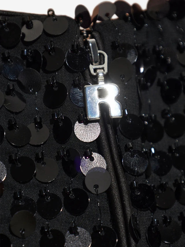 Abito maxi con paillettes