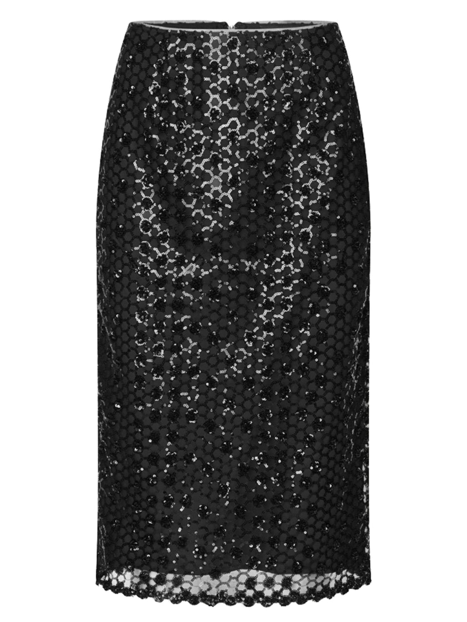 Gonna midi con paillettes
