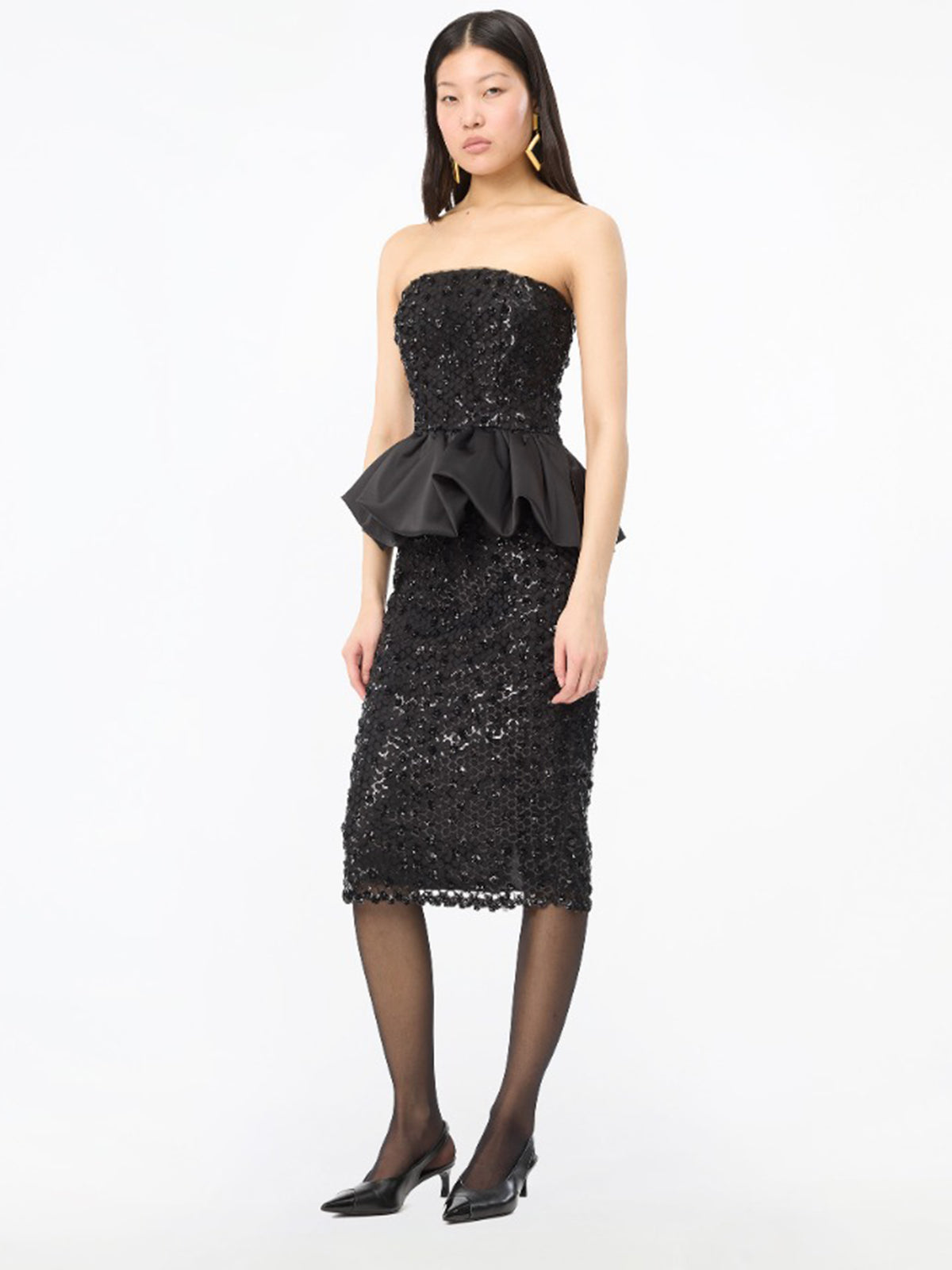 Gonna midi con paillettes