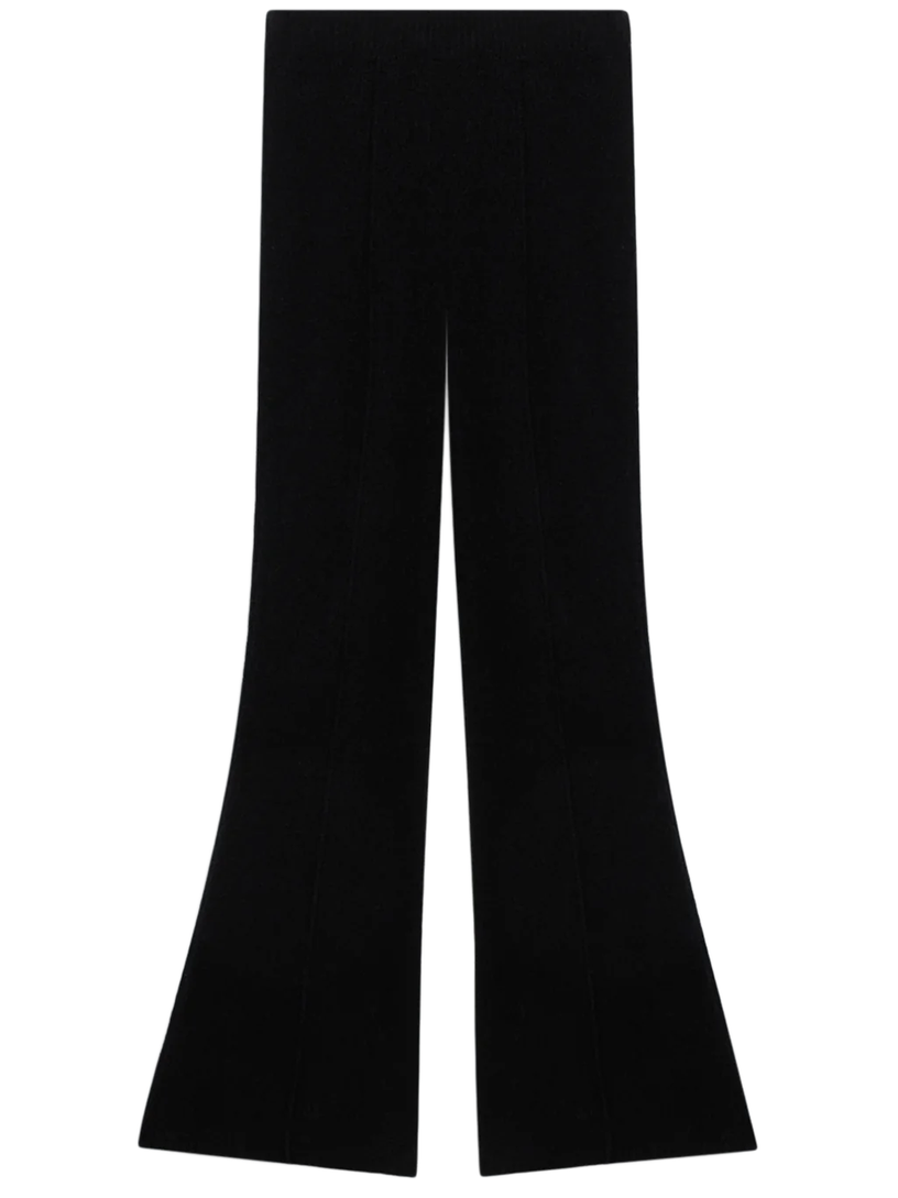 Pantaloni svasati in bouclé