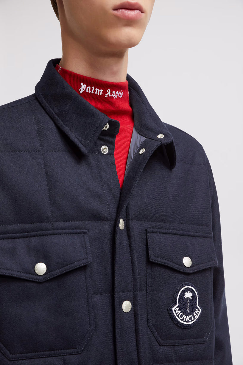 Moncler x Palm Angels wool flannel shirt
