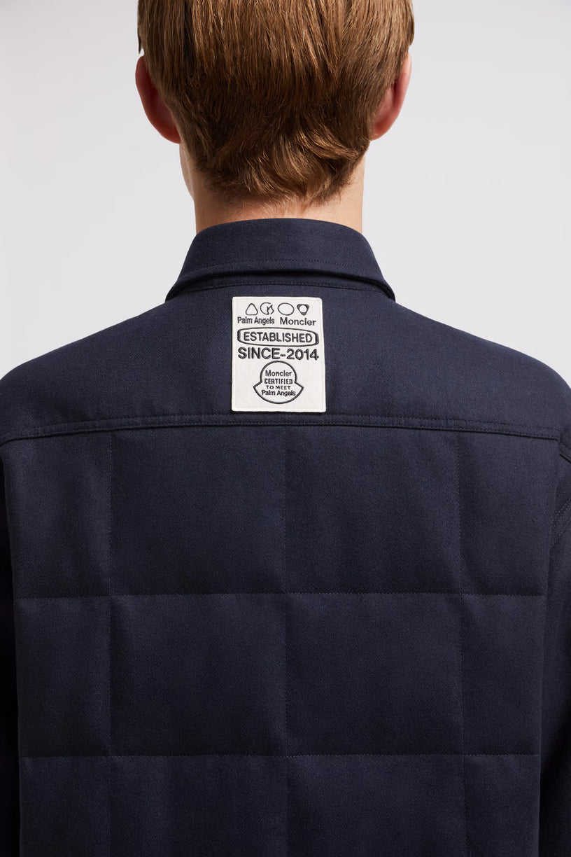 Moncler x Palm Angels wool flannel shirt