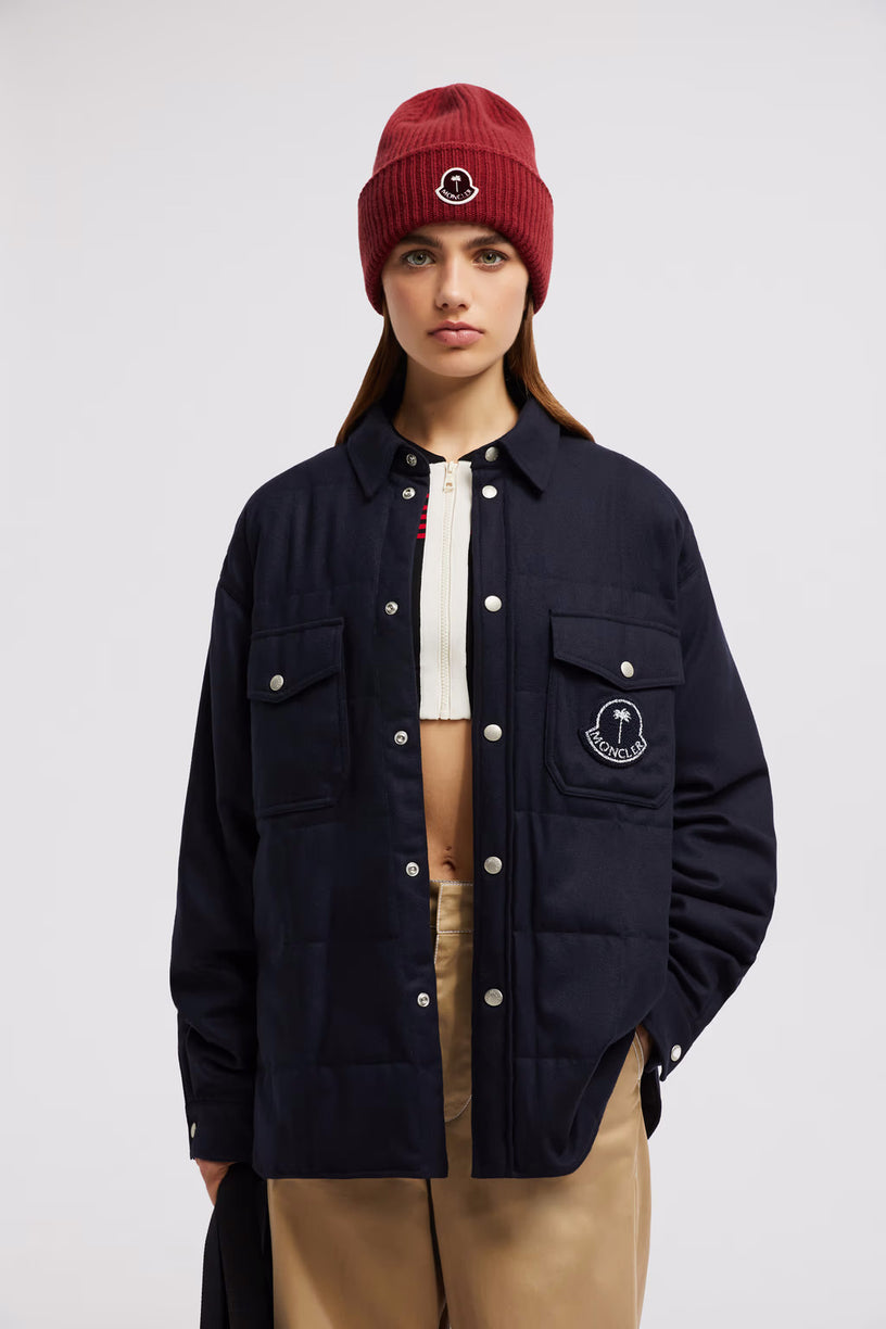 Moncler x Palm Angels wool flannel shirt