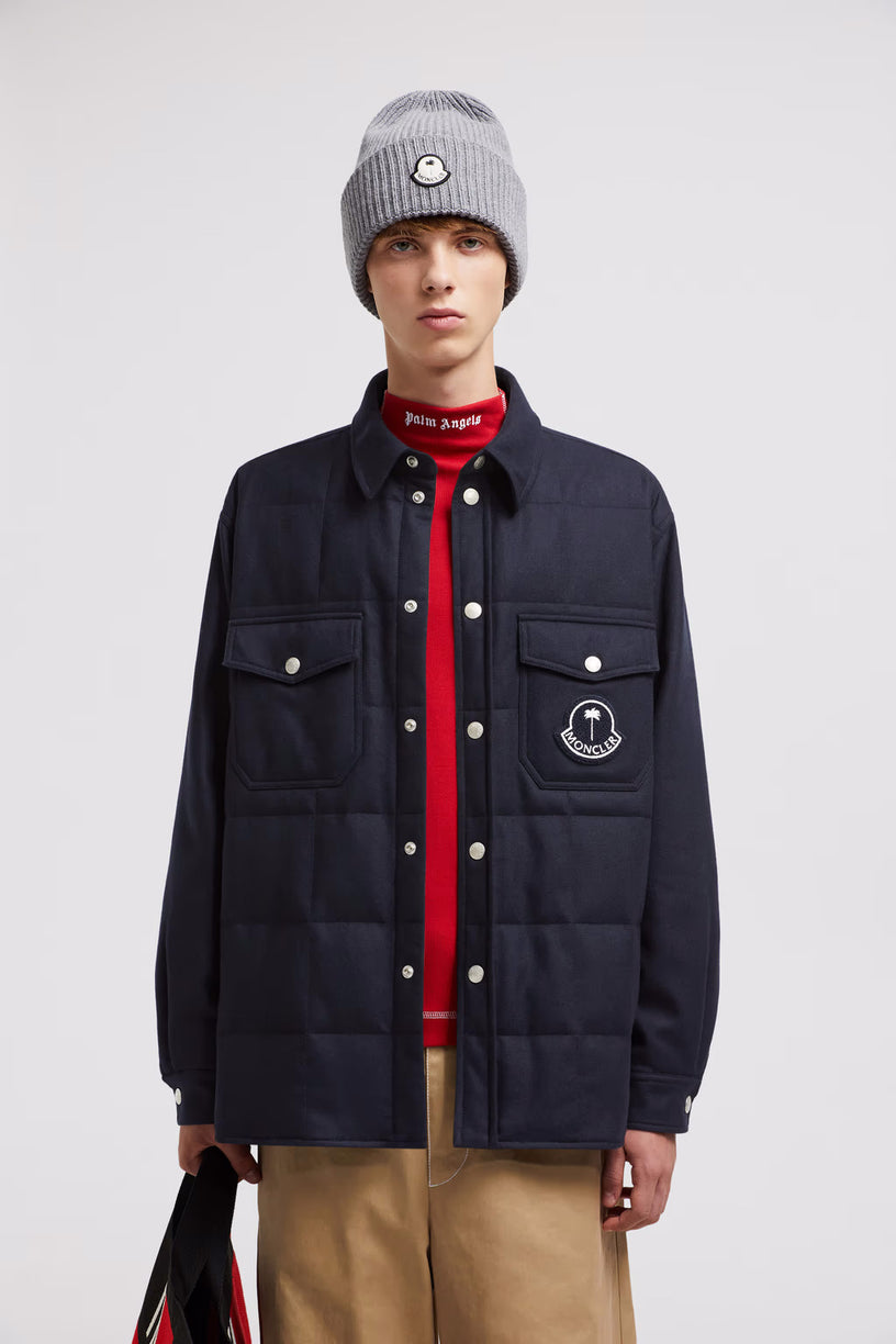 Moncler x Palm Angels wool flannel shirt