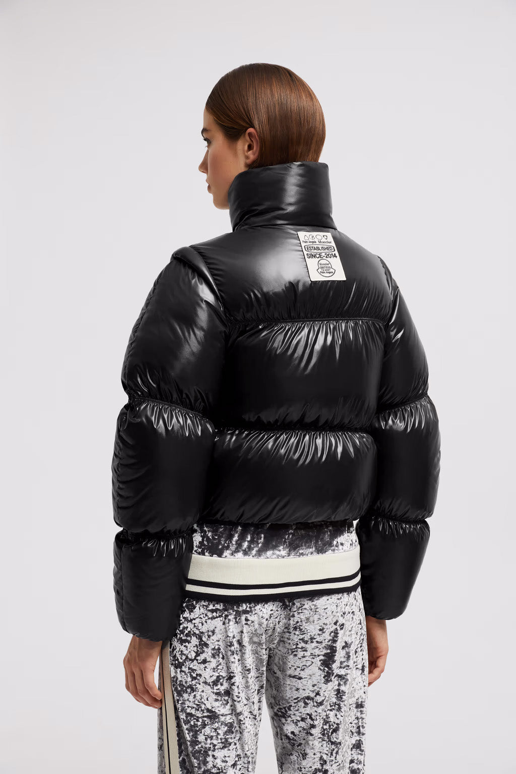 Noella Moncler x Palm Angels short down jacket MONCLER GENIUS Nero