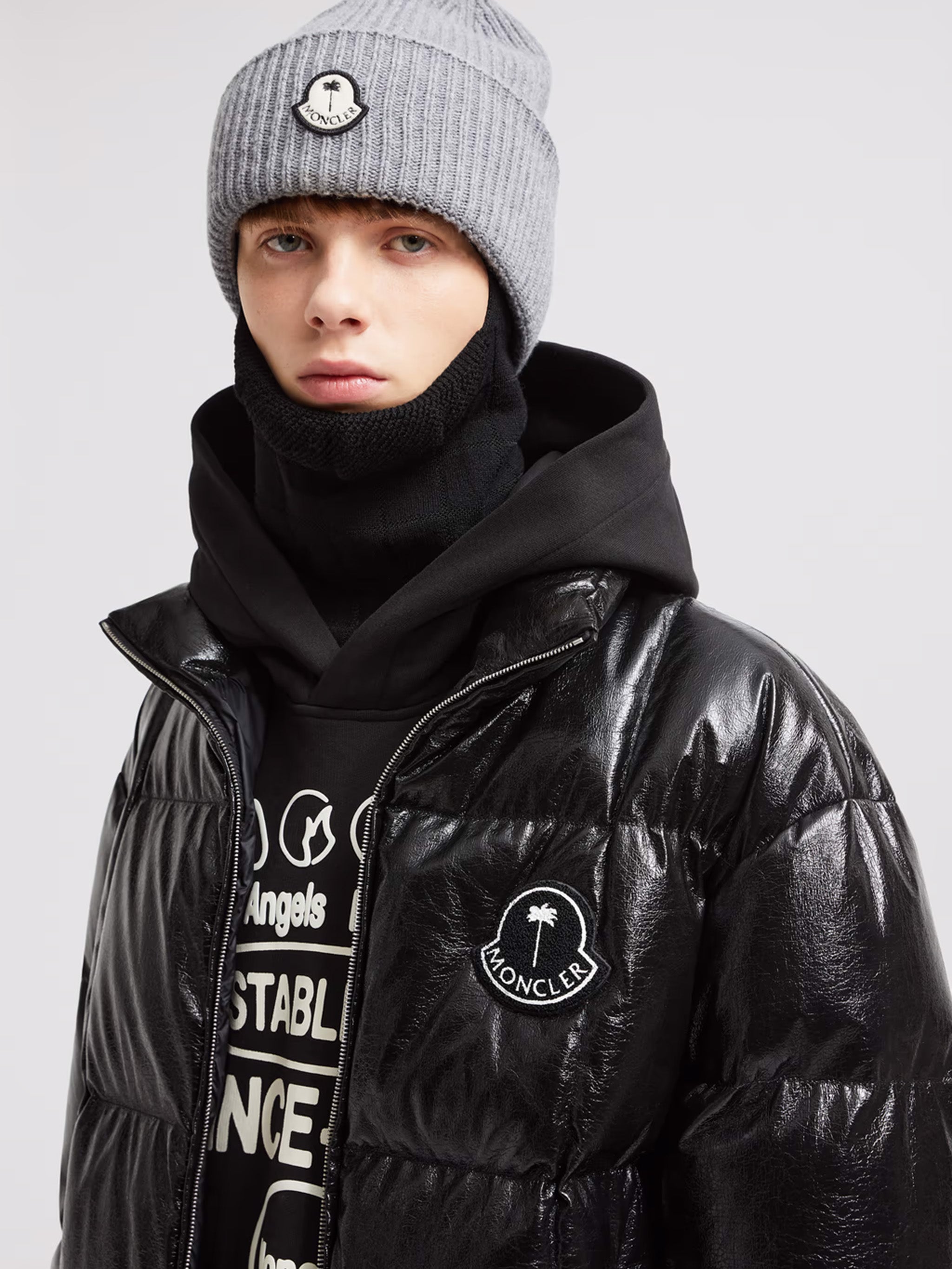 Simoom Moncler x Palm Angels short down jacket MONCLER GENIUS Nero